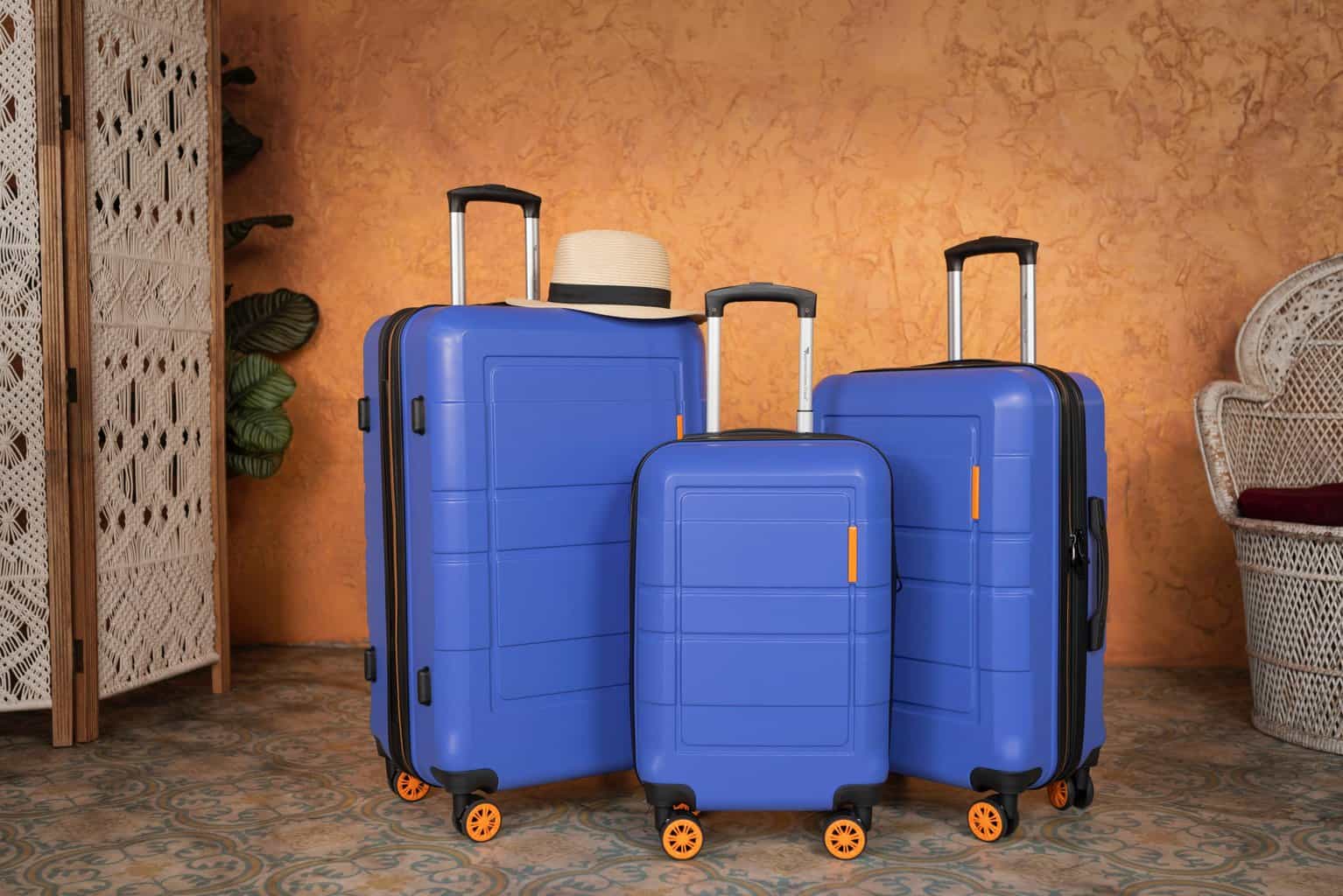  Teskyer Luggage Tags, 3 Pack Premium PU Leather