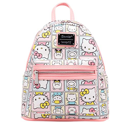 Fast Forward Hello Kitty Travel Bag Set - Bundle with 11 Hello Kitty Mini  Backpack for School, Travel Plus Aggretsuko Coin Purse | Hello Kitty Gifts