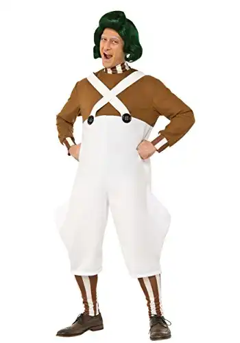 Rubie's Men's Willy Wonka and the Chocolate Factory Deluxe Oompa Loompa Costume