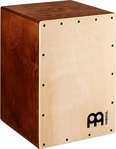 Meinl Percussion Jam Cajon Box Drum with Snare and Bass Tone for Acoustic Music Made in Europe Baltic Birch Wood, Play with Your Hands, 2-Year Warranty (JC50LBNT)