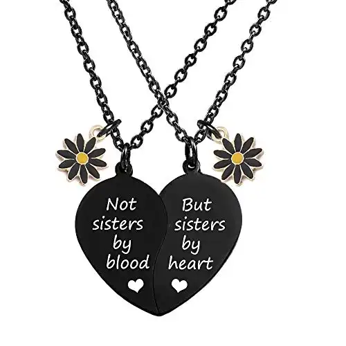 MJartoria Best Friend Half Heart Necklaces for Women Girls BFF Necklace  Friendship Gifts Jewelry 2 Pair : : Clothing, Shoes & Accessories