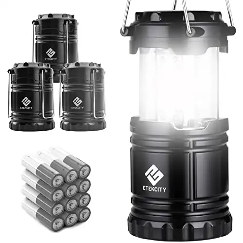 Lepro LED Camping Lantern, Camping Accessories, 3 Lighting Modes, Hanging Tent Light Bulbs with Clip Hook for Camping, Hiking, Hurricane, Storms, Out