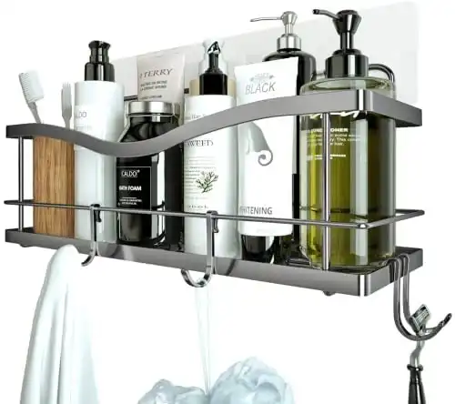 Orimade Corner Shower Caddy Stainless Steel with Hooks Wall 2-Pack