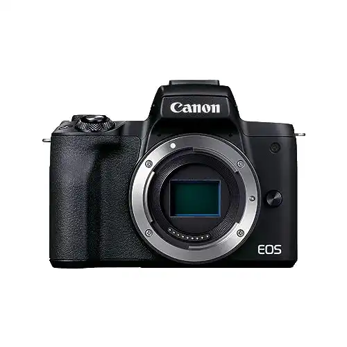 Canon EOS M50 Mark II + EF-mM 15-45m is STM Kit Black