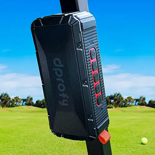 Pro Portable Magnetic Bluetooth Golf Speaker Wireless Waterproof IPX6/Shockproof 3rd Generation Magnetic Golf Speakers for Golf Cart 24Hour Playtime Golf Accessories Golf Gifts(TWS & SD Card funct...