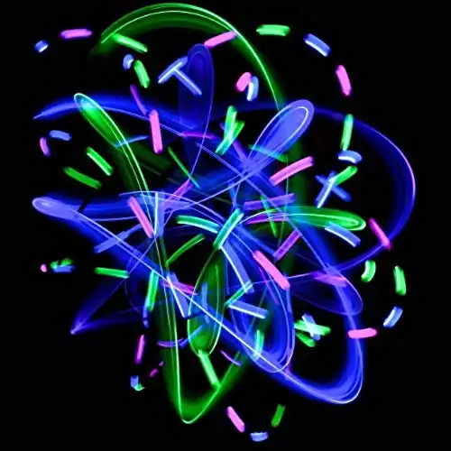 GloFX 6 Led Spinning Orbit: Pure Bliss Multicolor Pattern - Flow Rave Toy